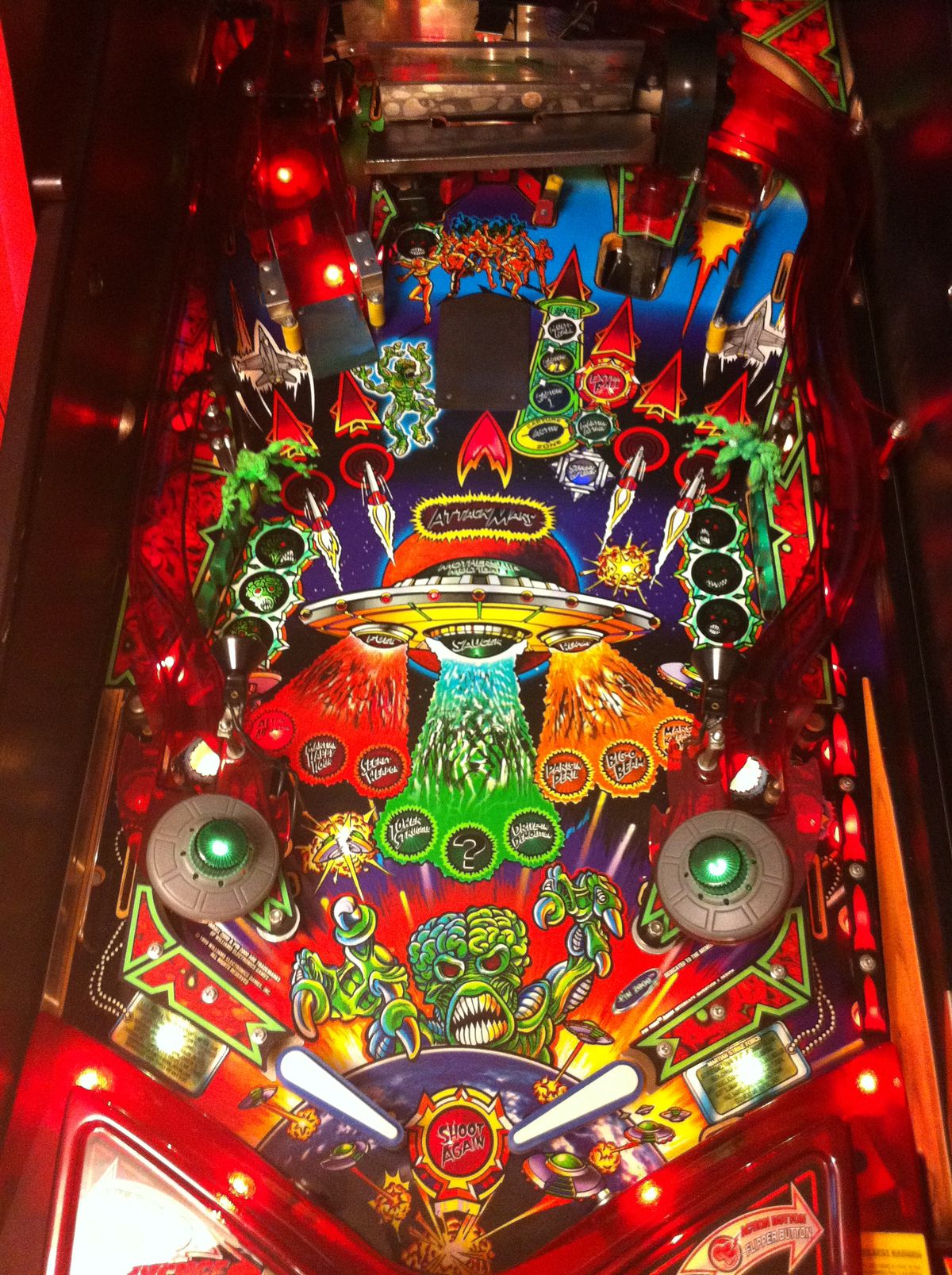 Revenge From Mars pinball machine